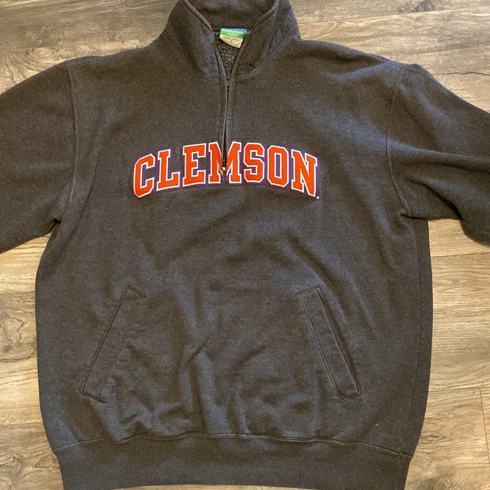 Champion Men's Clemson 1/4 Zip Pullover - Picture 2 of 5